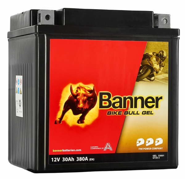 BANNER Bike Bull GEL 53001 / GT30-3 / 12V 30Ah