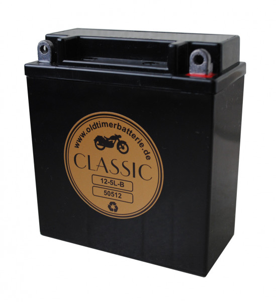 Oldtimerbatterie Classic Gel 12V 5Ah DIN 50512