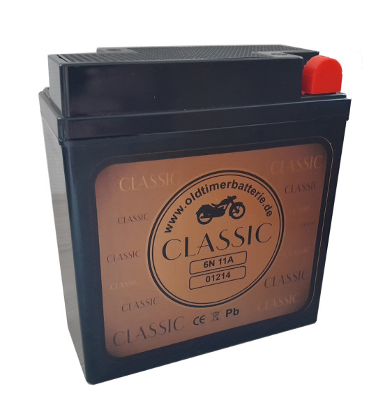 Oldtimerbatterie Classic AGM 6V 11Ah DIN 01214
