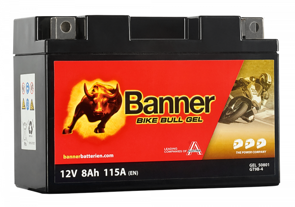 BANNER Bike Bull GEL 50801 / GT9B-4 / 12V 8Ah