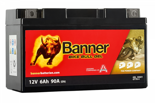 BANNER Bike Bull GEL 50601 / GT7B-4 / 12V 6Ah