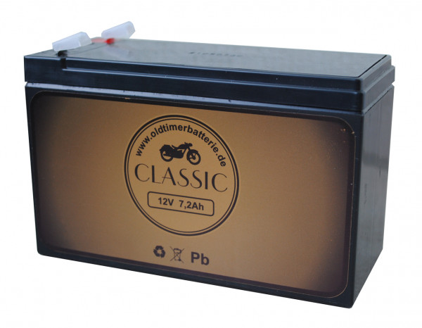 Oldtimerbatterie AGM Akku 12V 7,2Ah