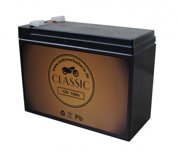 Oldtimerbatterie AGM Akku 12V 10Ah